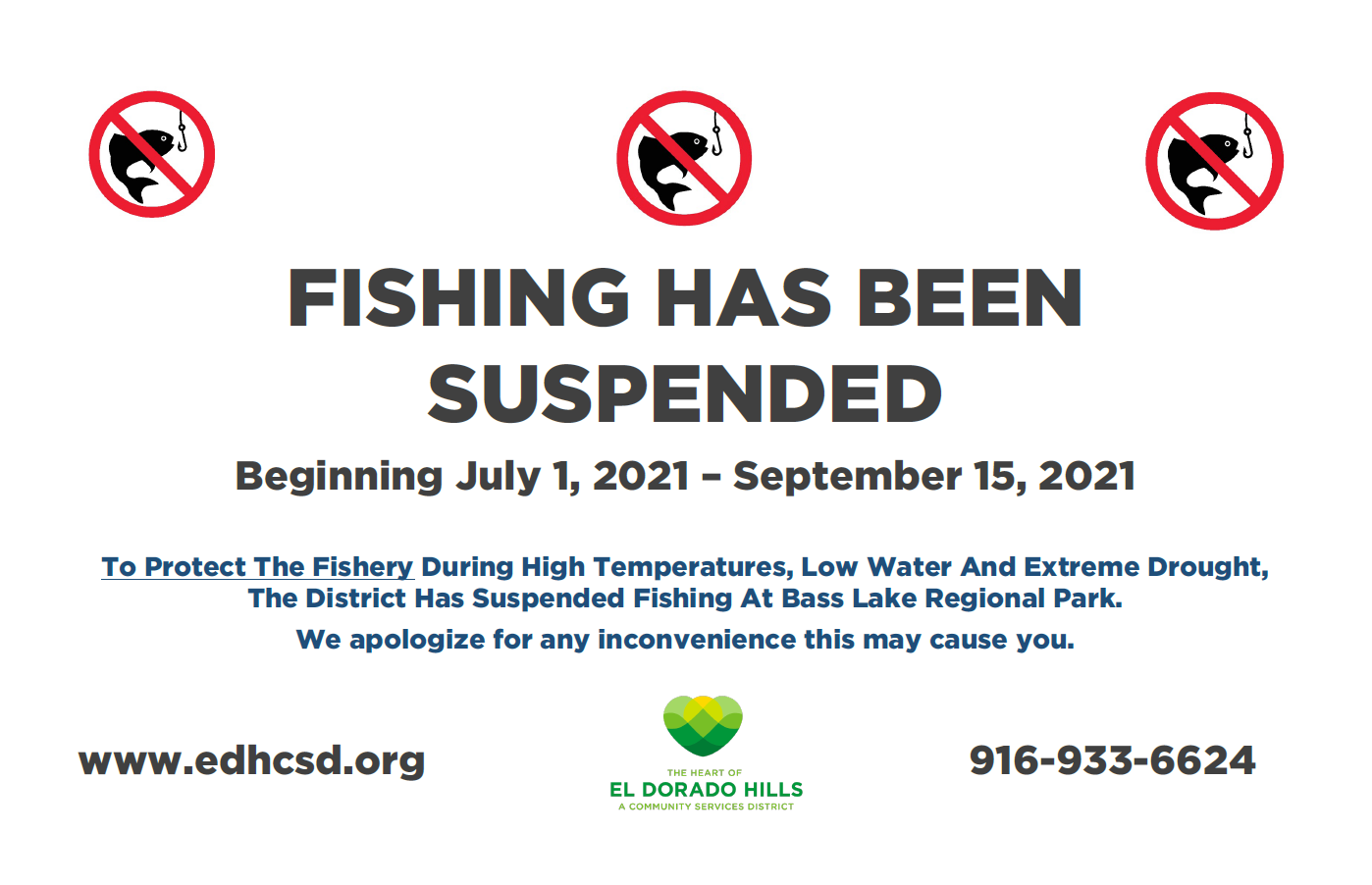 Fishing Suspension at BLRP